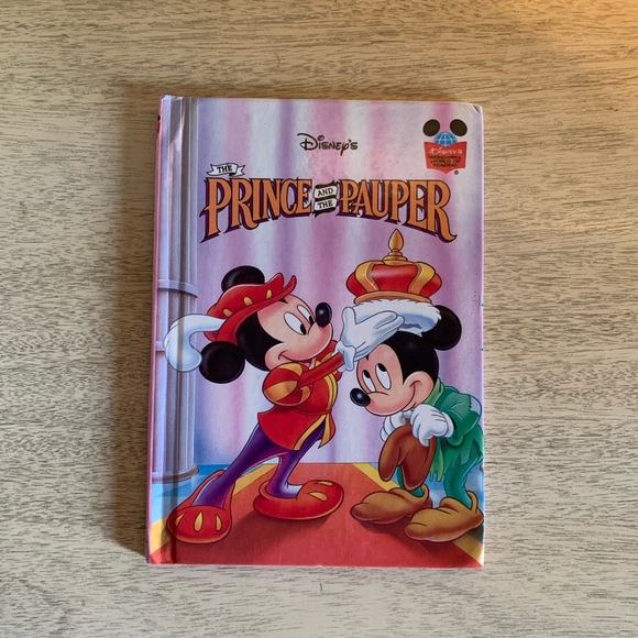 Vintage Disney Mickey Mouse Prince and the Pauper Book